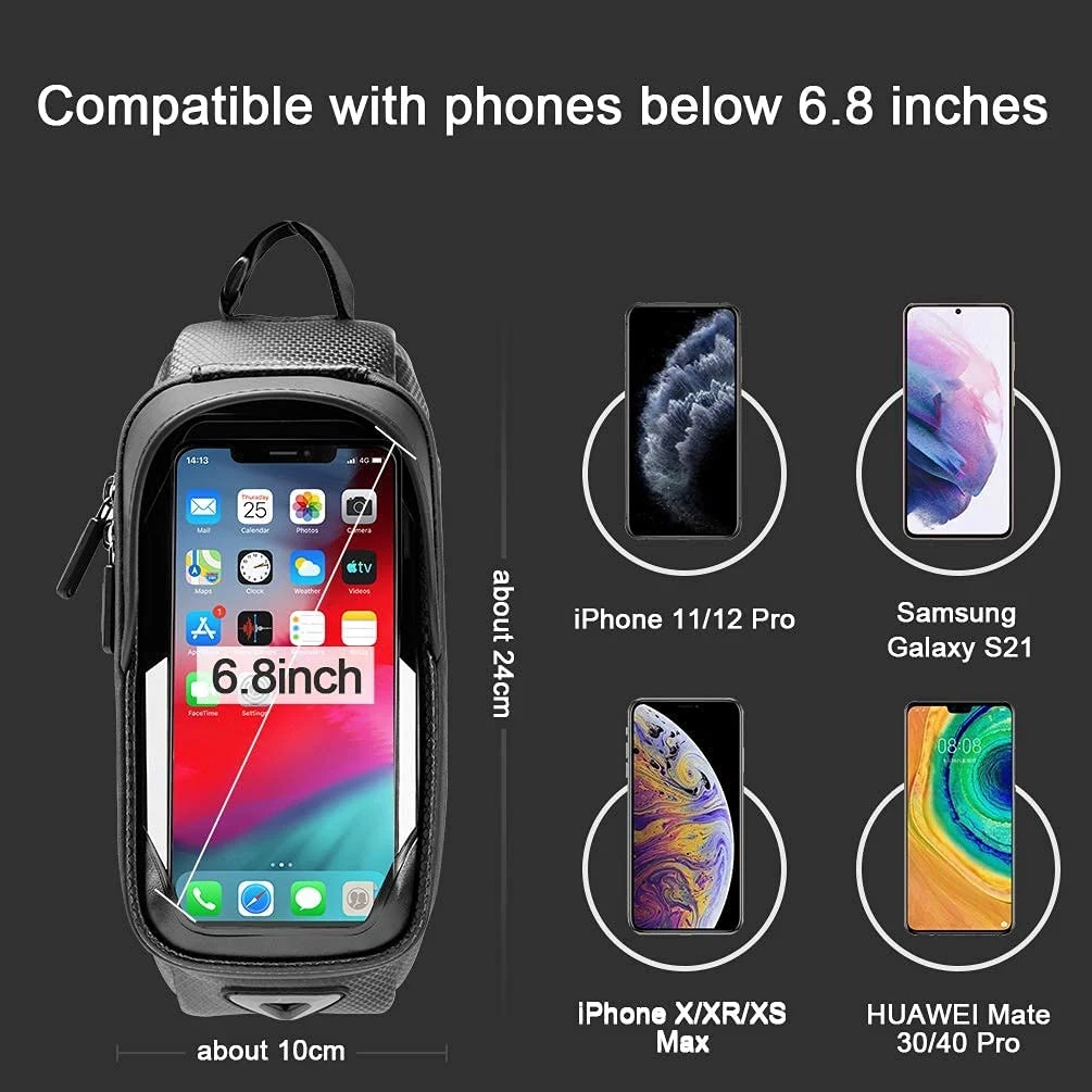 ODM Phone Mount Cycling Handlebar Bike Bag Bicycle Mountain Bike Bag Waterproof with Touch Screen Holder Case