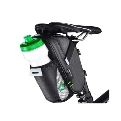 スポーツジムバッグ 防水バイクバッグ シート下用 ロードマウンテンバイク用 ボトルバッグ付き